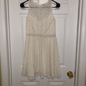 Cream Lace Dress